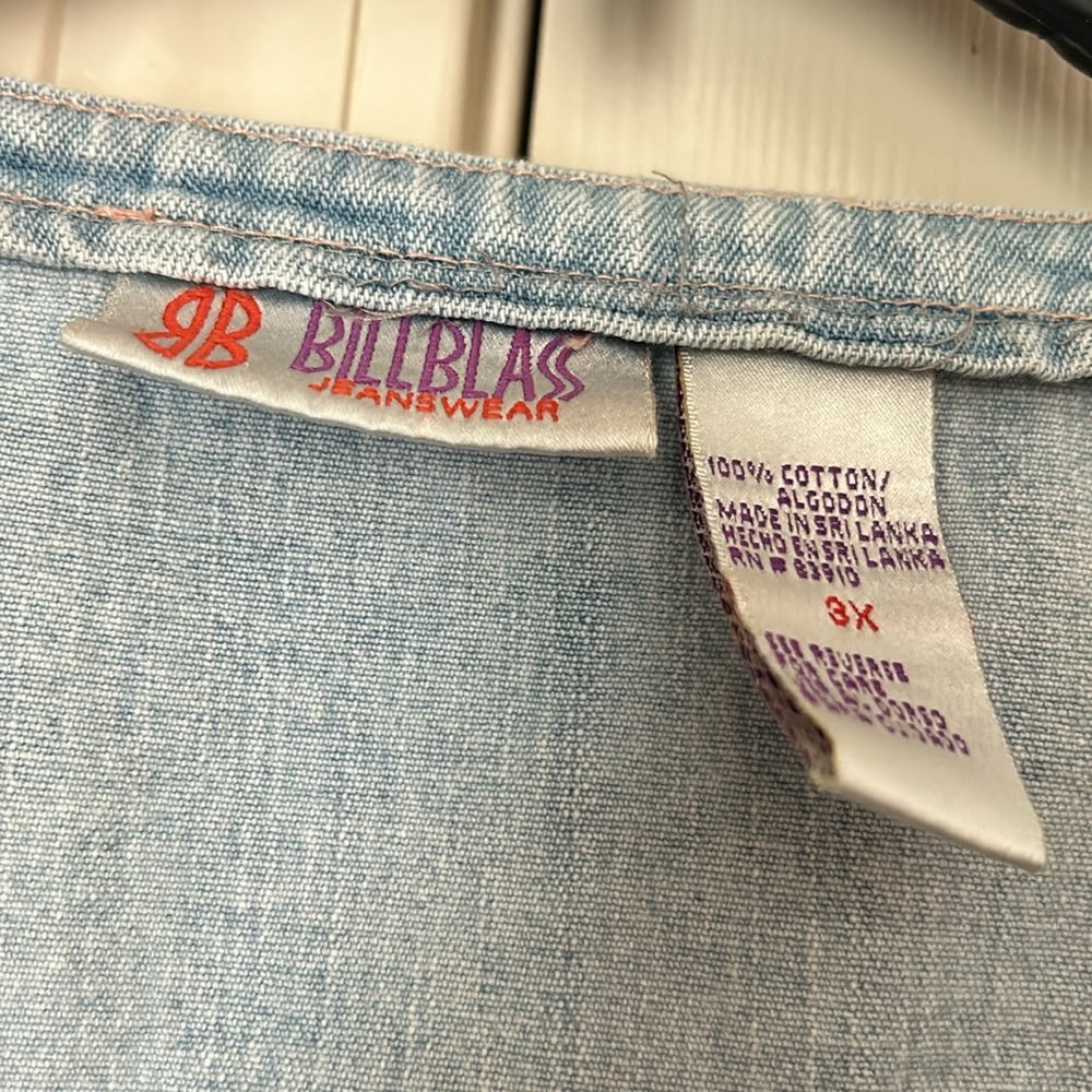 Bill bass Women Vintage Denim Vest - Picture 2 of 10